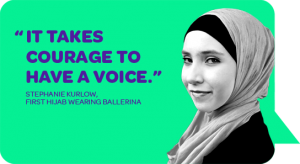 It takes courage to have a voice
