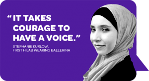 It takes courage to have a voice